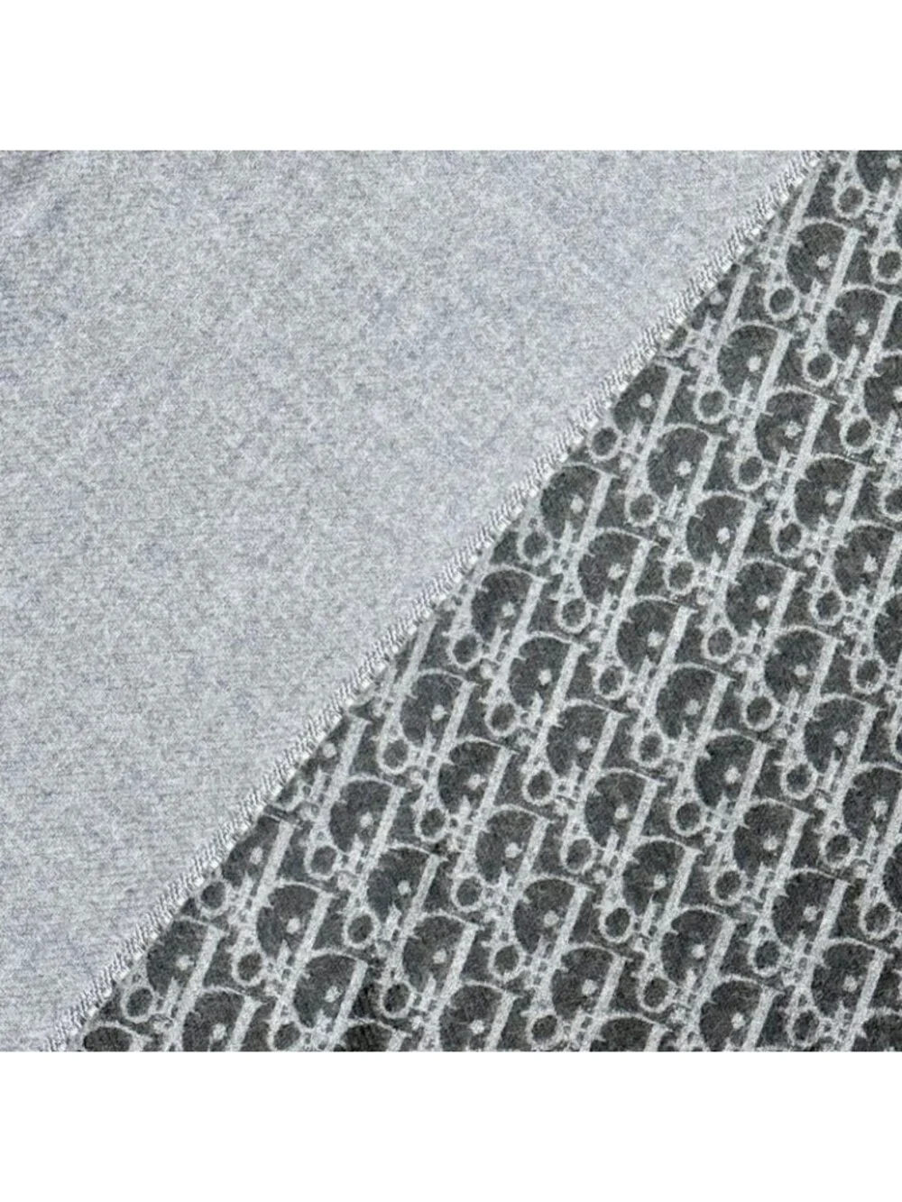 Dior Homme Trotter Wool 100% Fringe Long Scarf Gray